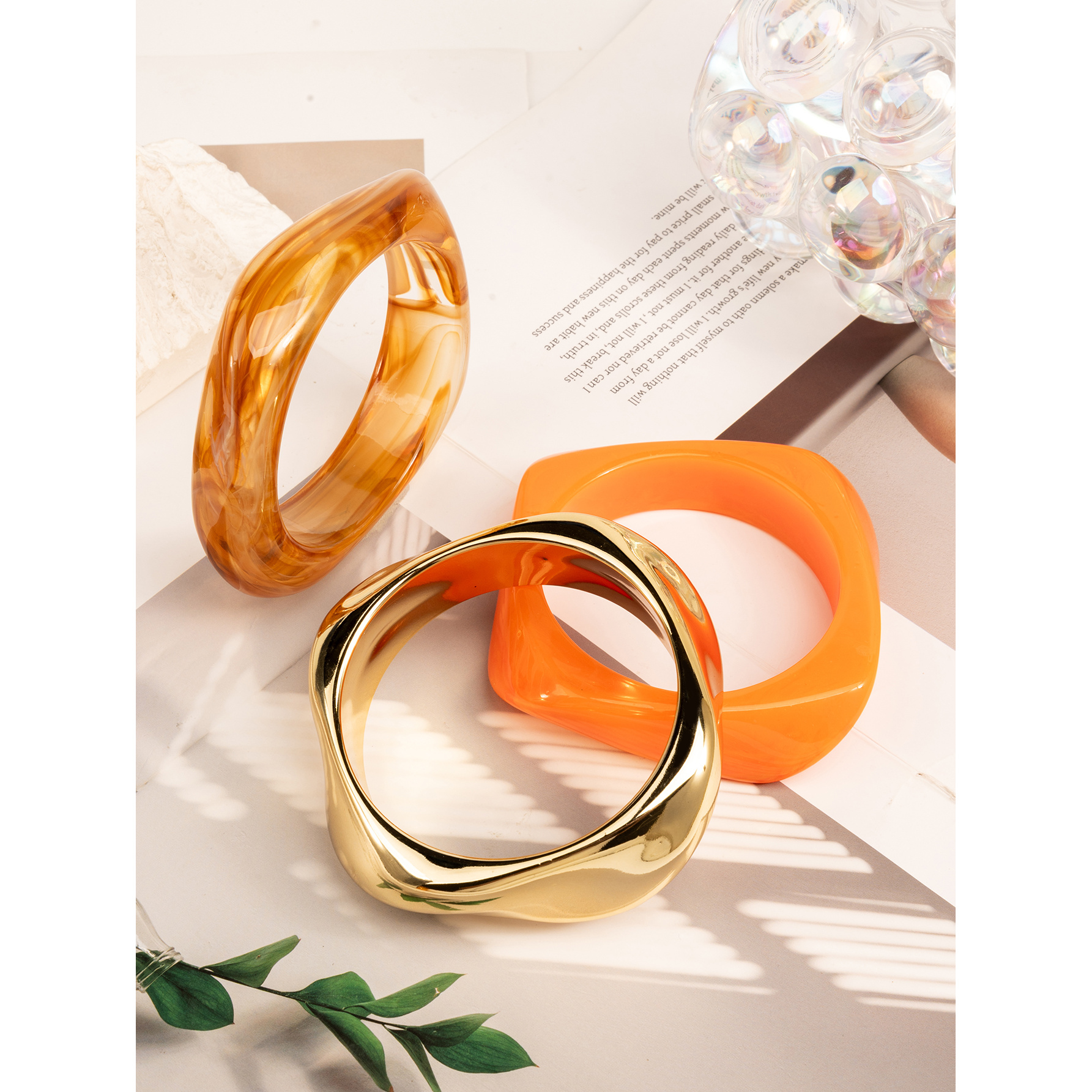 4pc Retro Stackable Bangle Set, Daily & Party Wear